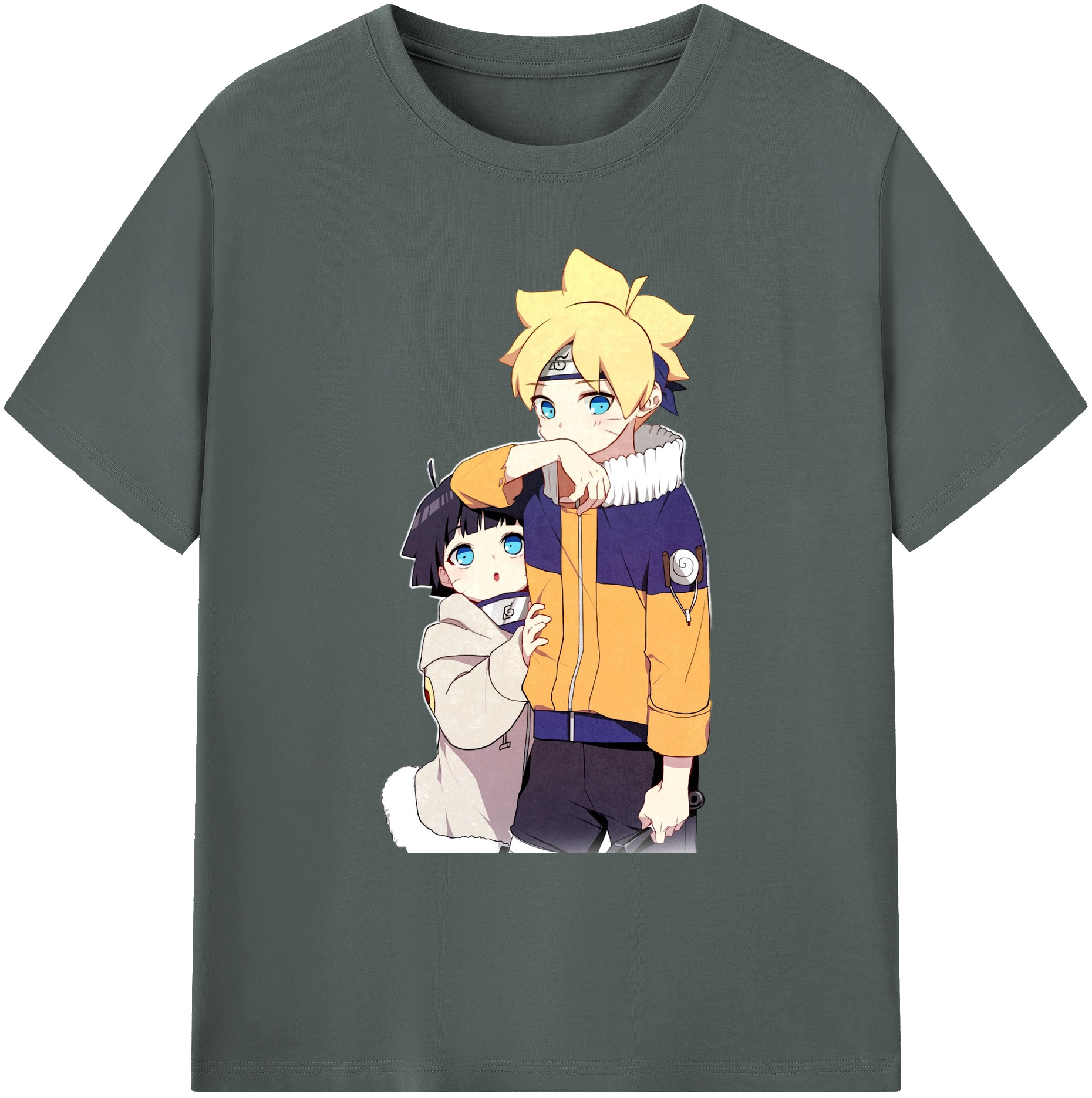 （画像用） NARUTO -ナルト- うずまき ボルト Uzumaki Boruto 綿100％ メンズ半袖Tシャツ｜肌触りやわらか＆通気性